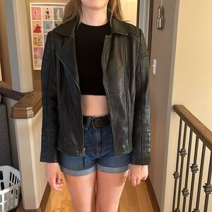 Michael Kors real leather jacket size large
